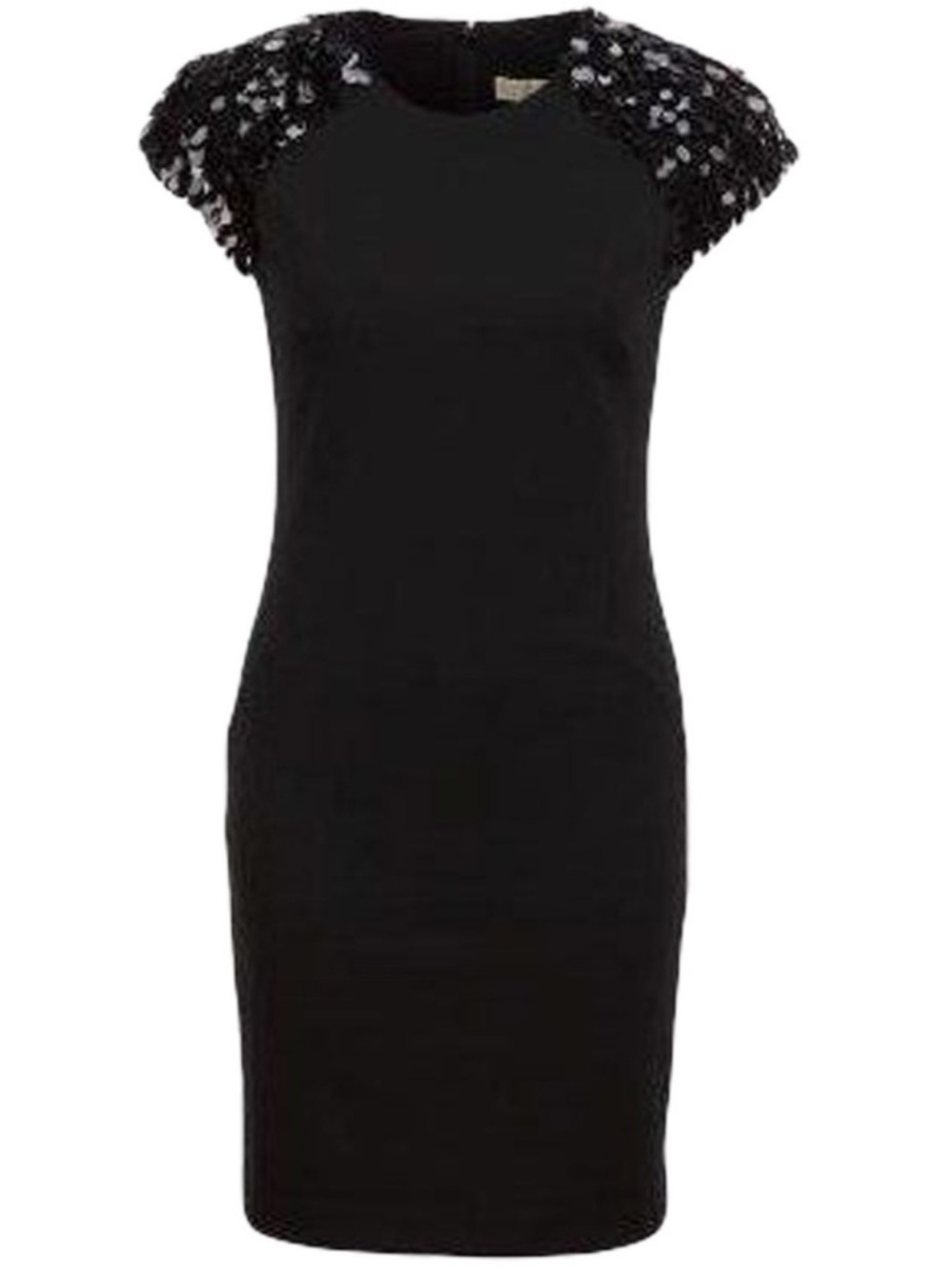 MICHAEL Michael Kors Sequin Short Sleeve Ponte Dress